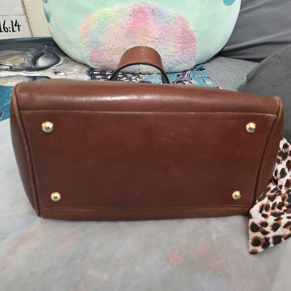 Bettina Vintage Brown Leather Handbag (Made In Italy) - Picture 4 of 9